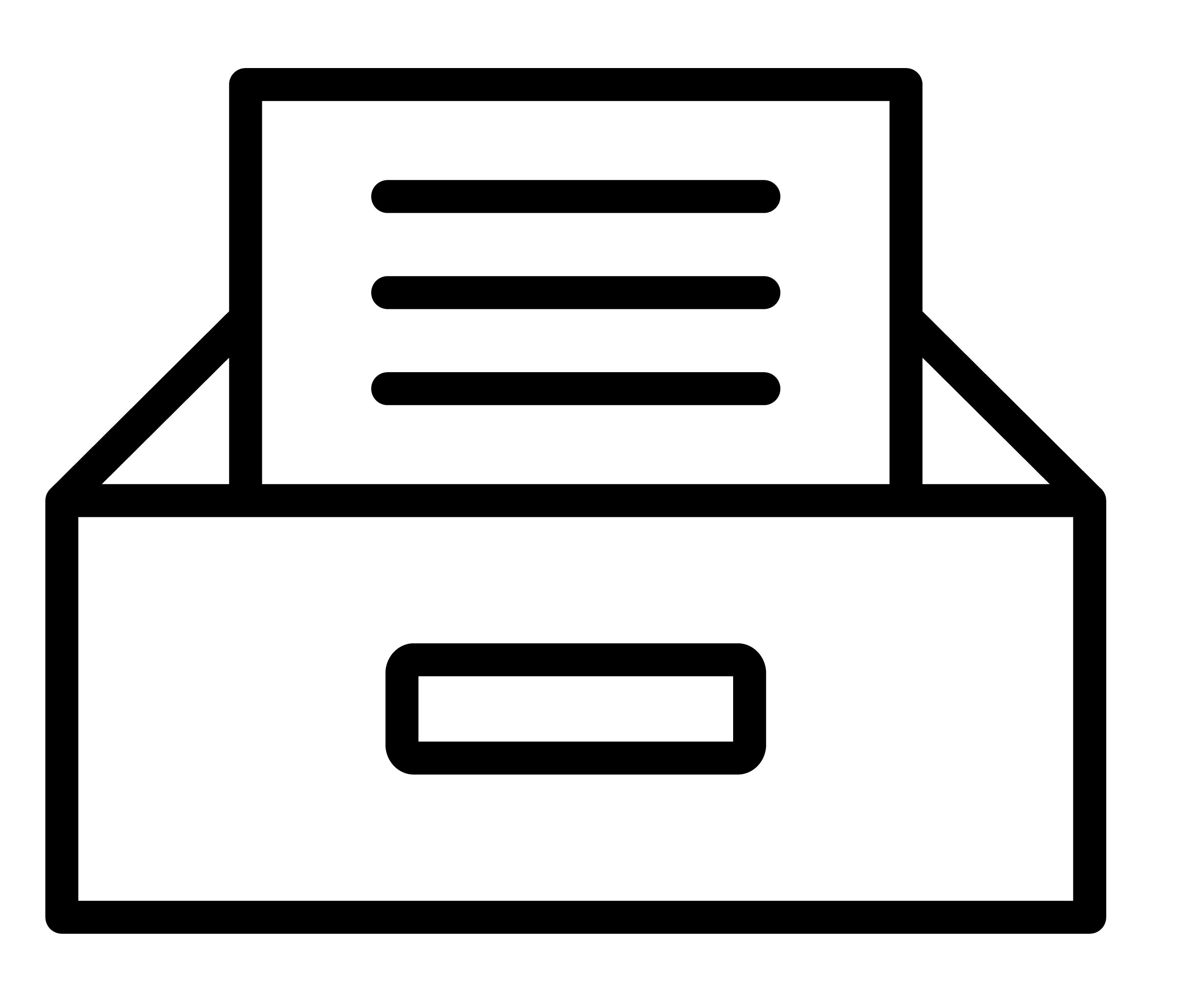 A paper file in a box